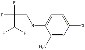 5-chloro-2-[(2,2,3,3-tetrafluoropropyl)sulfanyl]aniline 结构式