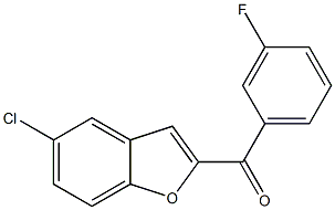 5-chloro-2-[(3-fluorophenyl)carbonyl]-1-benzofuran Struktur