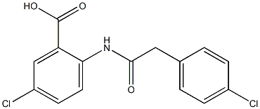 5-chloro-2-[2-(4-chlorophenyl)acetamido]benzoic acid