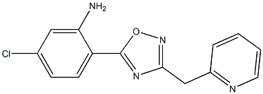 5-chloro-2-[3-(pyridin-2-ylmethyl)-1,2,4-oxadiazol-5-yl]aniline Structure