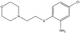 5-chloro-2-{[2-(morpholin-4-yl)ethyl]sulfanyl}aniline 结构式