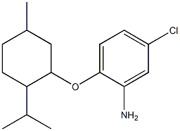 5-chloro-2-{[5-methyl-2-(propan-2-yl)cyclohexyl]oxy}aniline 结构式