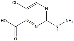 5-chloro-2-hydrazinopyrimidine-4-carboxylic acid Struktur