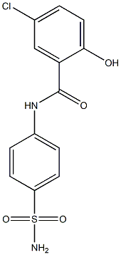 5-chloro-2-hydroxy-N-(4-sulfamoylphenyl)benzamide Structure