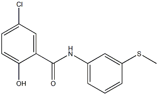 5-chloro-2-hydroxy-N-[3-(methylsulfanyl)phenyl]benzamide 结构式
