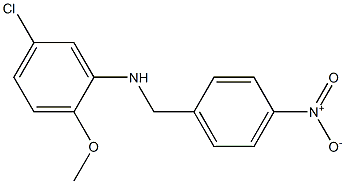 5-chloro-2-methoxy-N-[(4-nitrophenyl)methyl]aniline