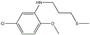 5-chloro-2-methoxy-N-[3-(methylsulfanyl)propyl]aniline Struktur