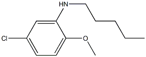 5-chloro-2-methoxy-N-pentylaniline,,结构式