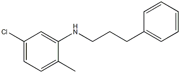 5-chloro-2-methyl-N-(3-phenylpropyl)aniline Structure