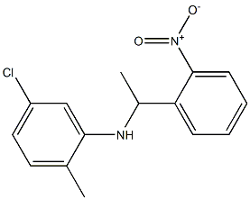 5-chloro-2-methyl-N-[1-(2-nitrophenyl)ethyl]aniline|