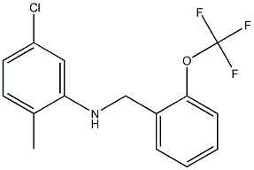 5-chloro-2-methyl-N-{[2-(trifluoromethoxy)phenyl]methyl}aniline|