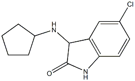 5-chloro-3-(cyclopentylamino)-2,3-dihydro-1H-indol-2-one Structure