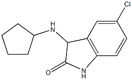 5-chloro-3-(cyclopentylamino)-2,3-dihydro-1H-indol-2-one Struktur