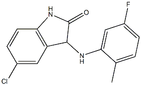 5-chloro-3-[(5-fluoro-2-methylphenyl)amino]-2,3-dihydro-1H-indol-2-one Struktur