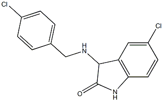 5-chloro-3-{[(4-chlorophenyl)methyl]amino}-2,3-dihydro-1H-indol-2-one