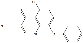 5-chloro-4-oxo-8-phenoxy-1,4-dihydroquinoline-3-carbonitrile
