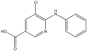 5-chloro-6-(phenylamino)pyridine-3-carboxylic acid Structure