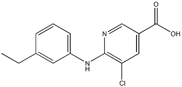 5-chloro-6-[(3-ethylphenyl)amino]pyridine-3-carboxylic acid