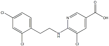 5-chloro-6-{[2-(2,4-dichlorophenyl)ethyl]amino}pyridine-3-carboxylic acid