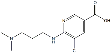  5-chloro-6-{[3-(dimethylamino)propyl]amino}pyridine-3-carboxylic acid