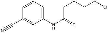 5-chloro-N-(3-cyanophenyl)pentanamide Structure