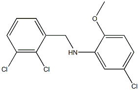 5-chloro-N-[(2,3-dichlorophenyl)methyl]-2-methoxyaniline Struktur