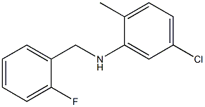 5-chloro-N-[(2-fluorophenyl)methyl]-2-methylaniline Struktur