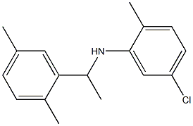 5-chloro-N-[1-(2,5-dimethylphenyl)ethyl]-2-methylaniline 结构式
