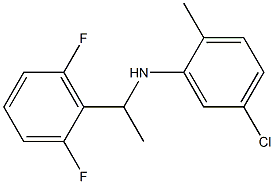 5-chloro-N-[1-(2,6-difluorophenyl)ethyl]-2-methylaniline Structure