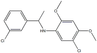 5-chloro-N-[1-(3-chlorophenyl)ethyl]-2,4-dimethoxyaniline