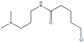 5-chloro-N-[3-(dimethylamino)propyl]pentanamide 结构式