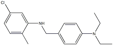 5-chloro-N-{[4-(diethylamino)phenyl]methyl}-2-methylaniline,,结构式