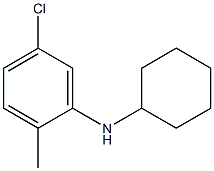 5-chloro-N-cyclohexyl-2-methylaniline Struktur