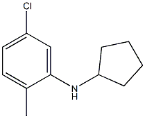 5-chloro-N-cyclopentyl-2-methylaniline,,结构式