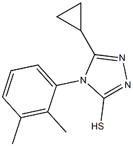 5-cyclopropyl-4-(2,3-dimethylphenyl)-4H-1,2,4-triazole-3-thiol Structure