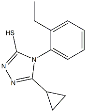 5-cyclopropyl-4-(2-ethylphenyl)-4H-1,2,4-triazole-3-thiol Structure