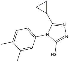 5-cyclopropyl-4-(3,4-dimethylphenyl)-4H-1,2,4-triazole-3-thiol Structure