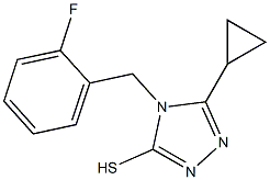 5-cyclopropyl-4-[(2-fluorophenyl)methyl]-4H-1,2,4-triazole-3-thiol