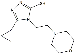 5-cyclopropyl-4-[2-(morpholin-4-yl)ethyl]-4H-1,2,4-triazole-3-thiol Structure