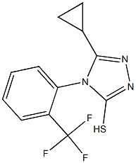 5-cyclopropyl-4-[2-(trifluoromethyl)phenyl]-4H-1,2,4-triazole-3-thiol Structure