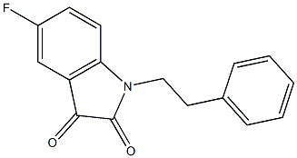 5-fluoro-1-(2-phenylethyl)-2,3-dihydro-1H-indole-2,3-dione Structure