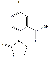 5-fluoro-2-(2-oxo-1,3-oxazolidin-3-yl)benzoic acid Structure