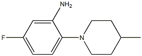 5-fluoro-2-(4-methylpiperidin-1-yl)aniline,,结构式