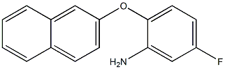 5-fluoro-2-(naphthalen-2-yloxy)aniline 化学構造式