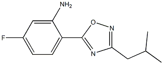 5-fluoro-2-[3-(2-methylpropyl)-1,2,4-oxadiazol-5-yl]aniline