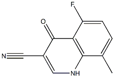 5-fluoro-8-methyl-4-oxo-1,4-dihydroquinoline-3-carbonitrile Structure