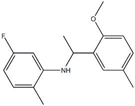 5-fluoro-N-[1-(2-methoxy-5-methylphenyl)ethyl]-2-methylaniline|