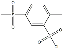 5-methanesulfonyl-2-methylbenzene-1-sulfonyl chloride Struktur