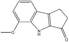 5-methoxy-1H,2H,3H,4H-cyclopenta[b]indol-3-one Struktur