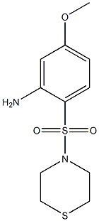 5-methoxy-2-(thiomorpholine-4-sulfonyl)aniline Structure